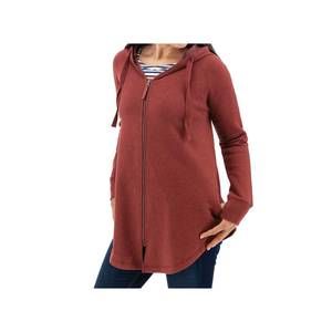 NEW OLD RANCH oversized fleece hoodie jacket in red